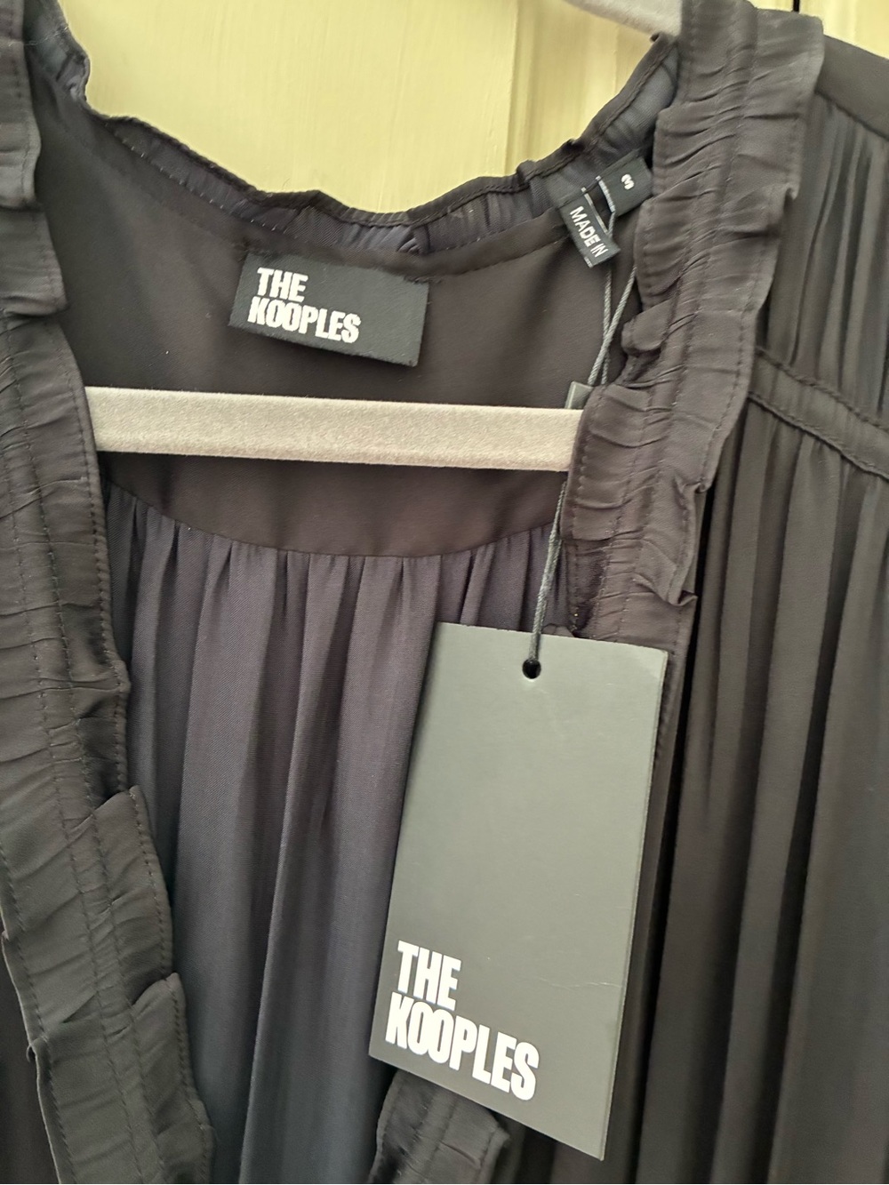 NWT THE KOOPLES BLACK MIDI DRESS SZ L - Picture 9 of 12